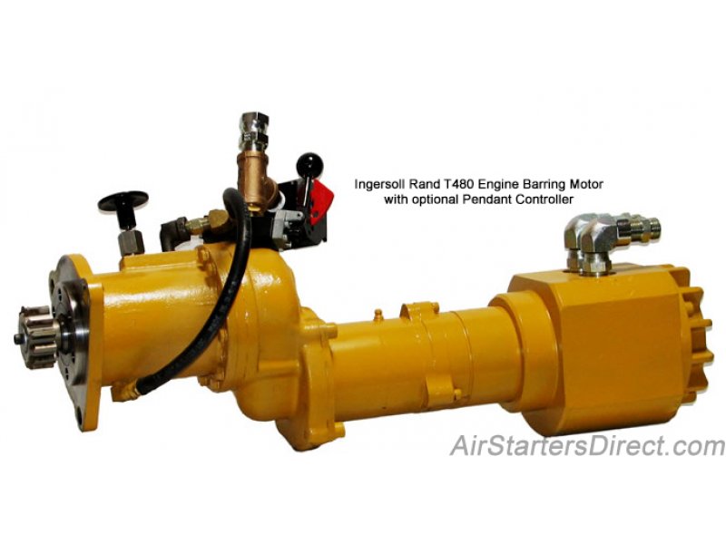 What is an engine barring motor used for?